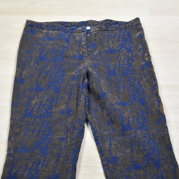 Y2K ISIS Los Angeles Flare Pants Burnout Faux Suede VTG 2000s - Picture 2 of 6